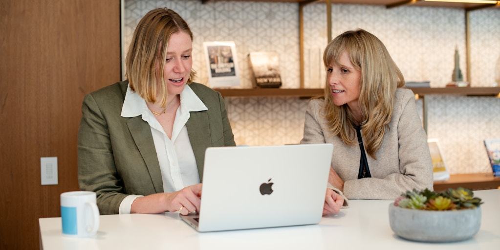 Charlotte Ledger and colleague.