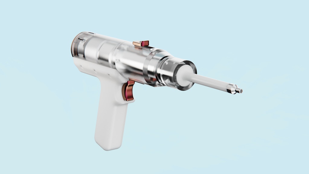 A pointed handheld machine