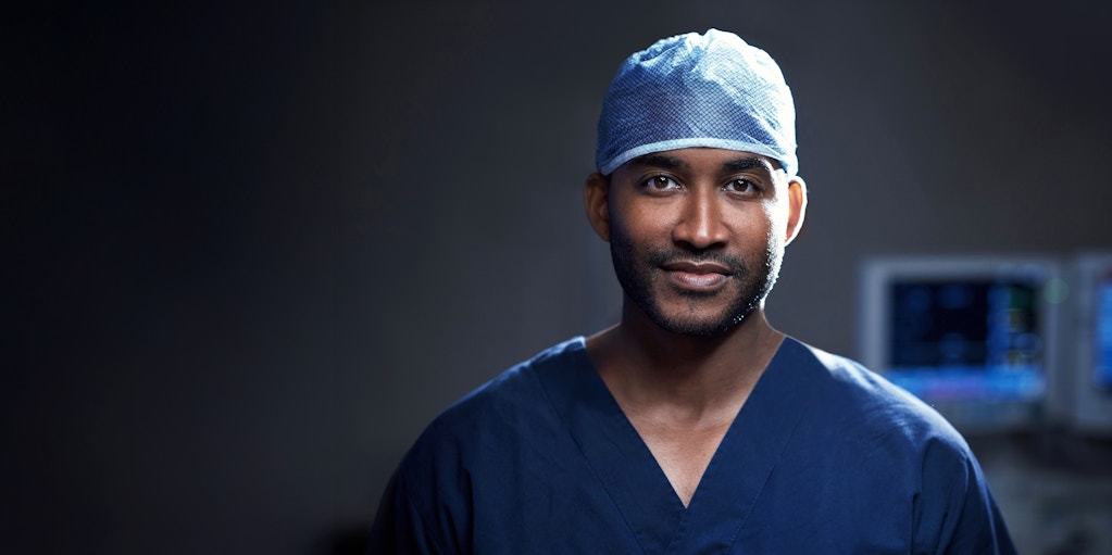 Surgeon in operating room