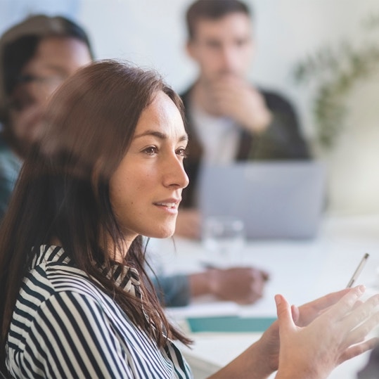 Business professionals in meeting