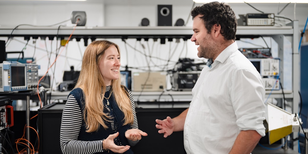 Millie Rose and colleague