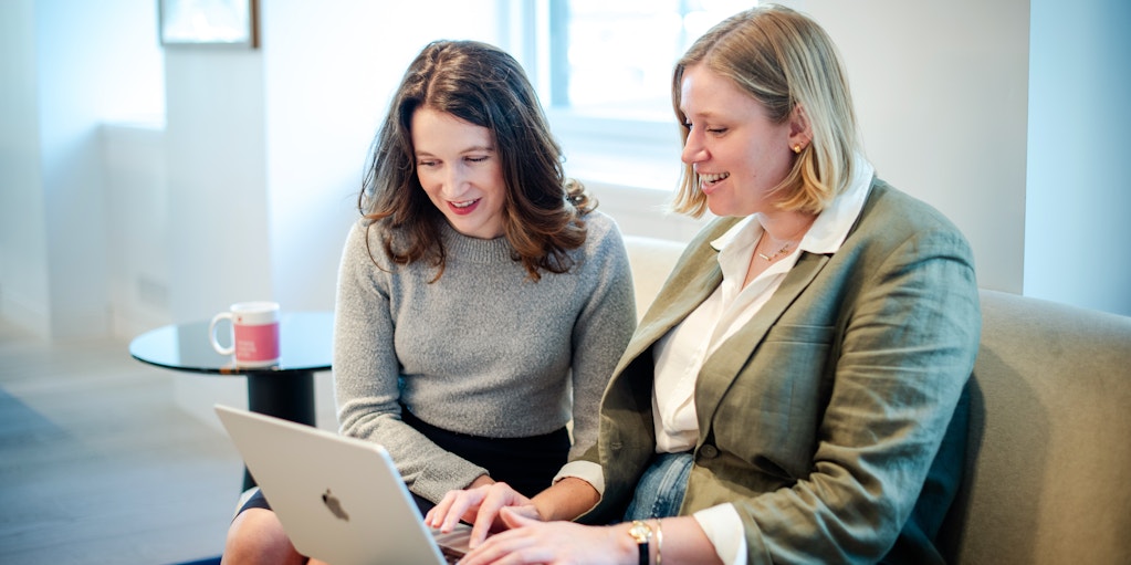 Laura Hawkins and colleague