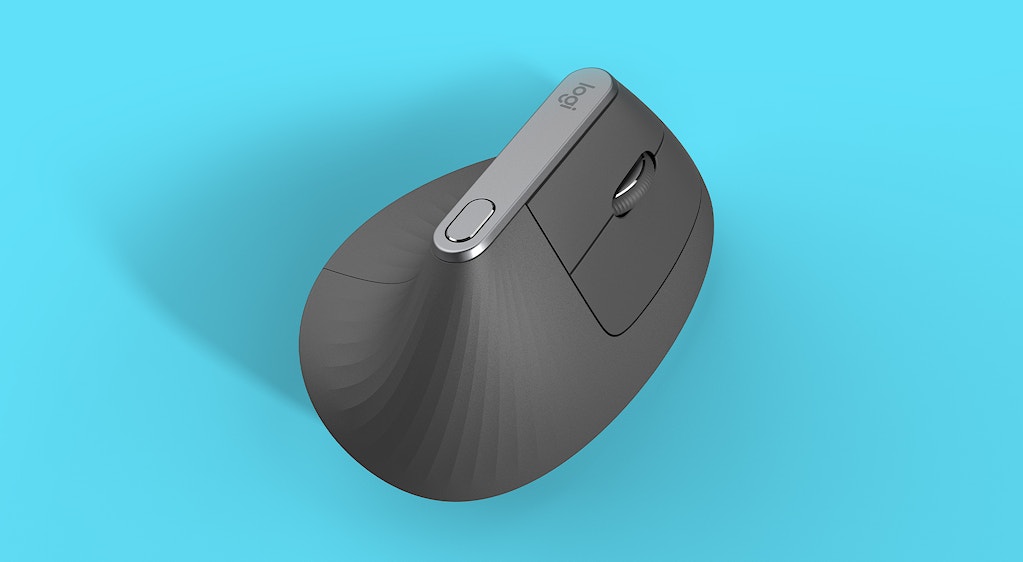 Logitech MX Vertical mouse top view