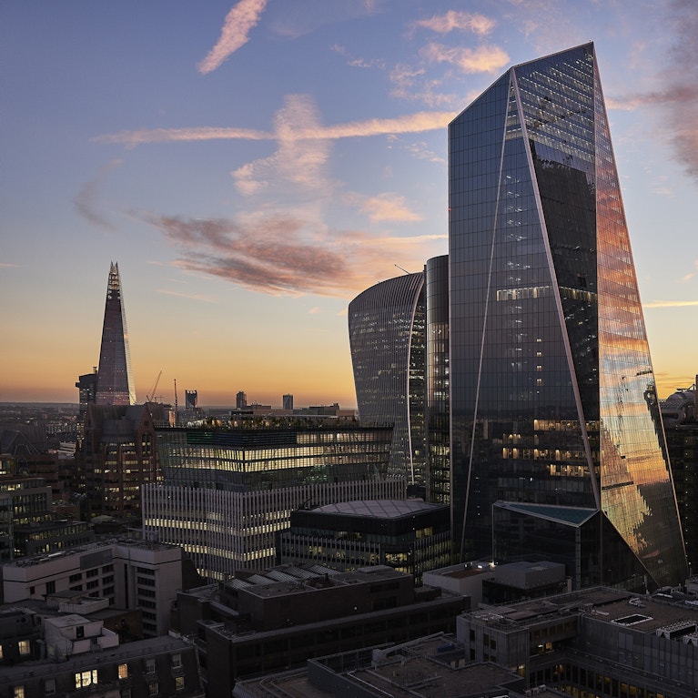 View of London buildings