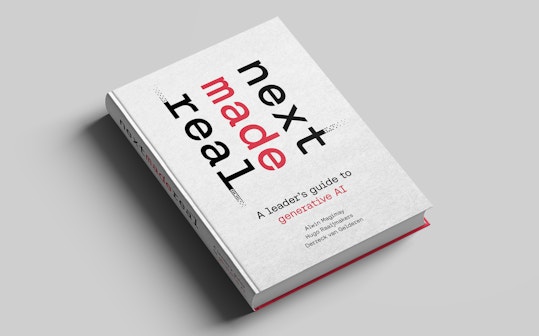 Front view of Next Made Real book cover