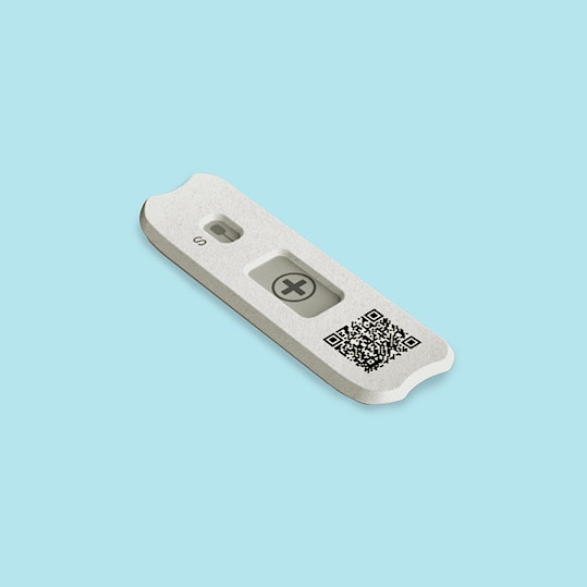 DMF lateral flow test with digital results screen