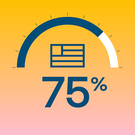75%