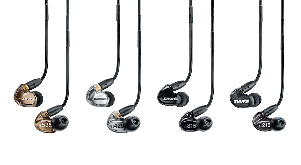 Shure SE Earphones product range